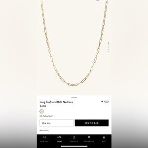 mejuri long boyfriend bold necklace